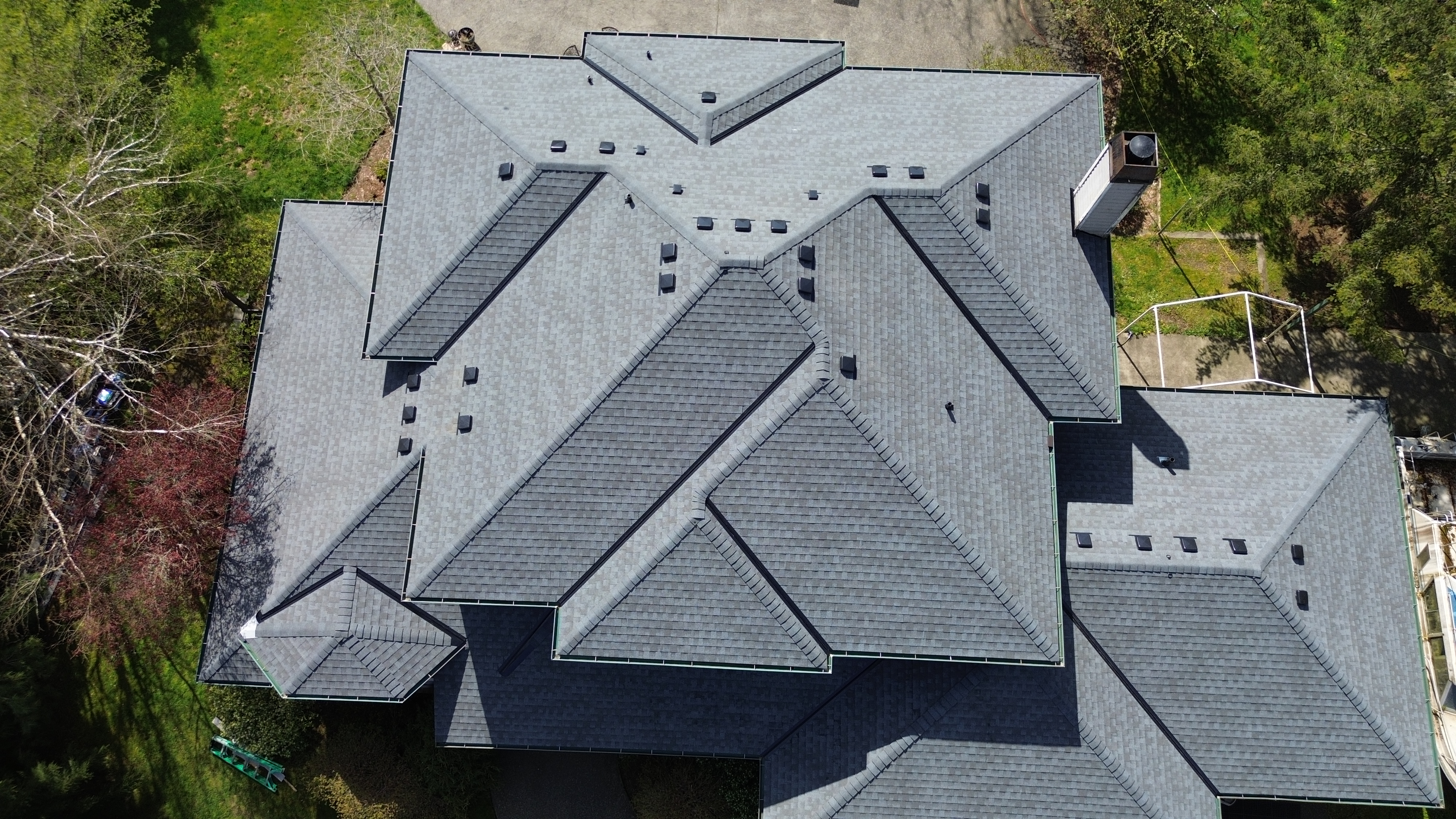 After — completed GAF shingle roof replacement